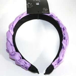 INC Purple Braided Fabric Headband NWT